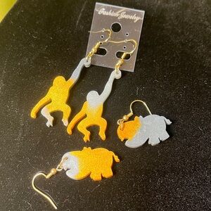 Hand 🤚 made Fun and Trendy Animal Dangle Earrings